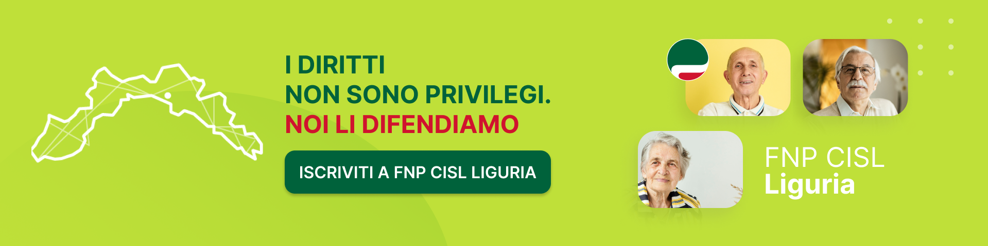 FNP CISL Liguria - I diritti non sono privilegi. NOI LI DIFENDIAMO