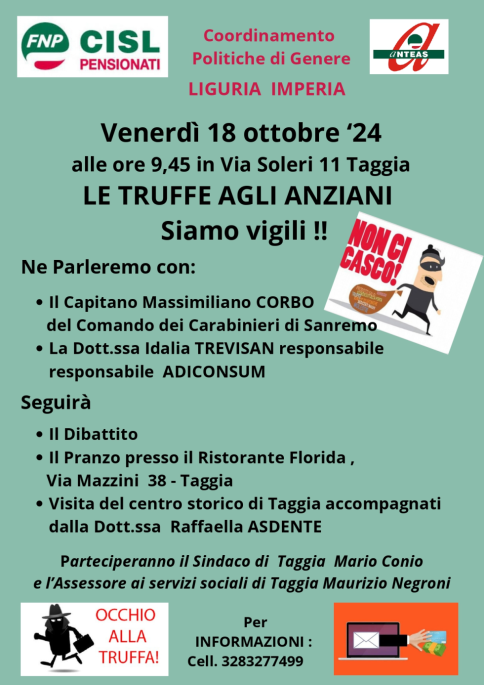 Le truffe agli anziani. Siamo vigili!