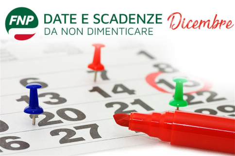 Vi ricordiamo che... scadenze e date utili del mese di dicembre